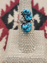 Load image into Gallery viewer, TURQUOISE 2 STONE RING -SIZE 6.5 - TOM WILLETO
