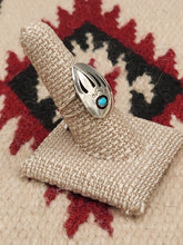 Load image into Gallery viewer, TURQUOISE BEAR PAW RING - SIZE 8 - ERVIN BEGAY
