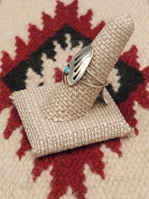 Load image into Gallery viewer, TURQUOISE BEAR PAW RING - SIZE 8 - ERVIN BEGAY
