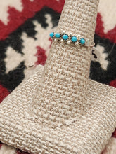 Load image into Gallery viewer, TURQUOISE ZUNI PETIT POINT RING - SIZE 6.5 - STEPHEN HALOO

