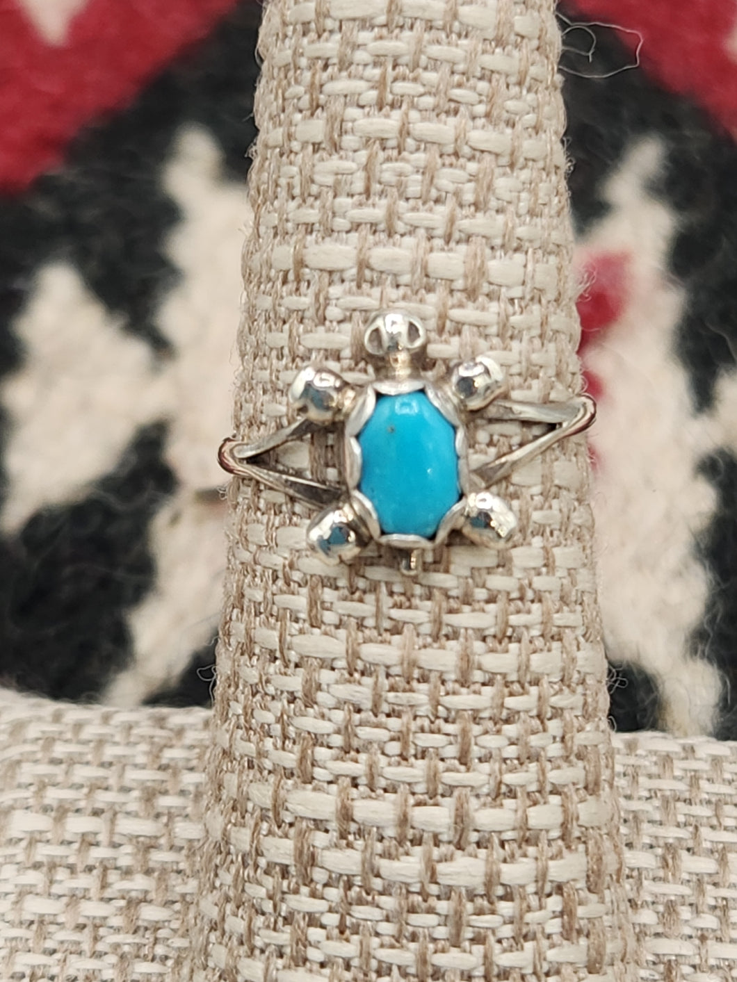 TURQUOISE TURTLE RING - SIZE 6