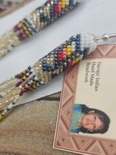 Load image into Gallery viewer, EXTRA LONG BEADED EARRINGS  - LORRAINE BURBANK - BURGUNDY
