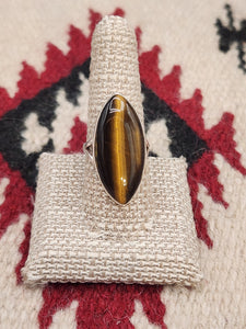 TIGER EYE RING - SIZE 9