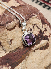 Load image into Gallery viewer, AMETHYST SQUARE NECKLACE
