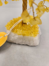 Load image into Gallery viewer, CITRINE GEMSTONE TREE ON STONE BASE
