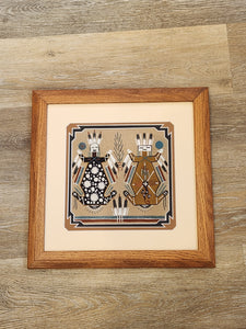 SANDPAINTING - MOTHER EARTH & FATHER SKY - GLEN NEZ