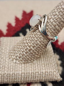 MOONSTONE RING - SIZE 7 & 8 - OVAL