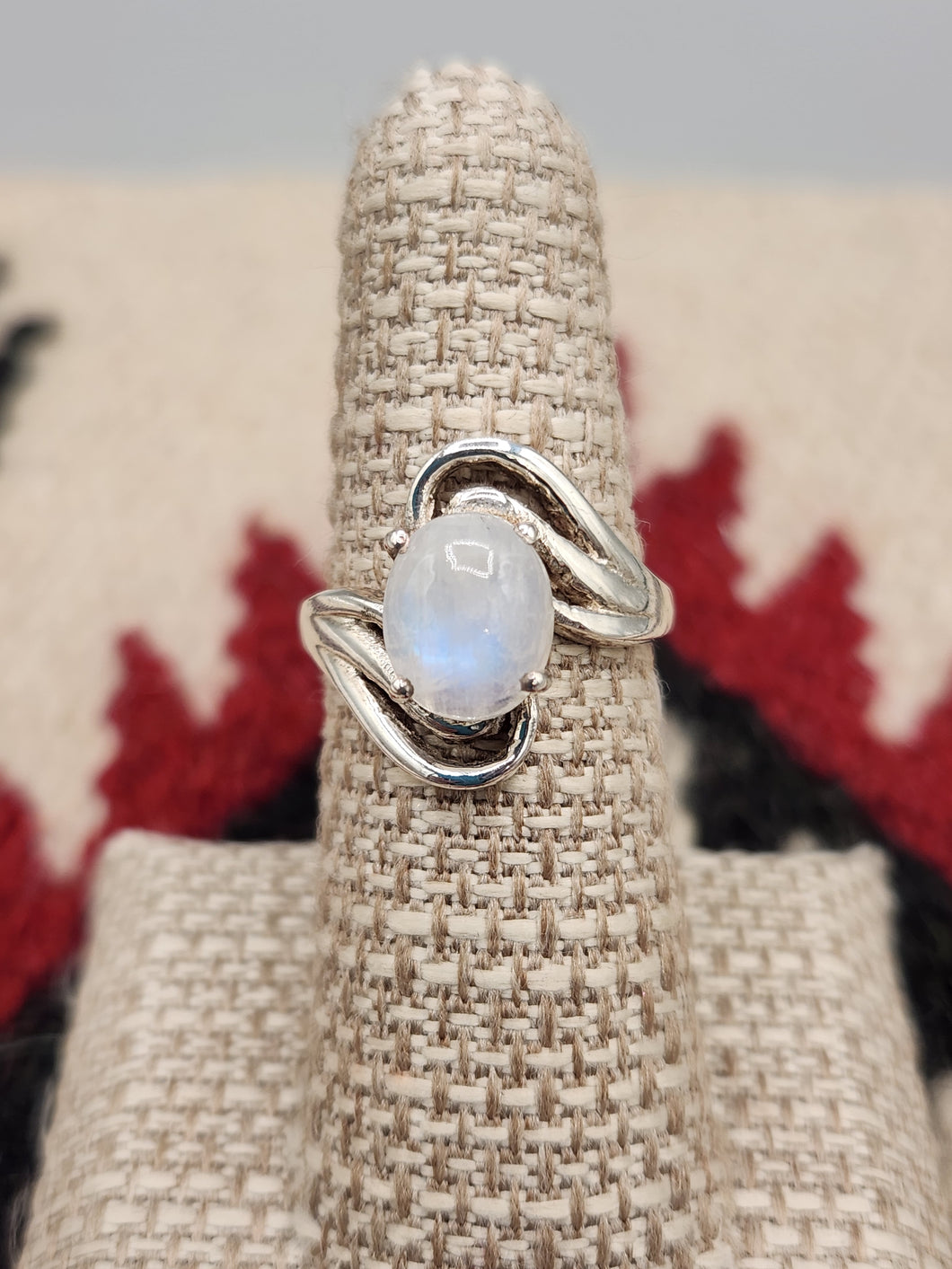 MOONSTONE RING - SIZE 7 & 8 - OVAL