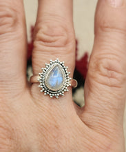 Load image into Gallery viewer, MOONSTONE RING - SIZE 8 -TEARDROP
