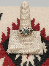 Load image into Gallery viewer, LABRADORITE RING -SIZE 11 -ROUND
