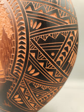 Load image into Gallery viewer, ETCHWARE KACHINA PILLOW POT POTTERY- DIANE ARAGON - ACOMA
