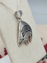 Load image into Gallery viewer, FETISH BEAR NECKLACE- STERLING SILVER
