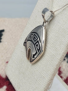 FETISH BEAR NECKLACE- STERLING SILVER