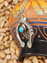 Load image into Gallery viewer, TURQUOISE NAJA NECKLACE  - STERLING SILVER- BERNIE NELSON
