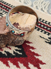 Load image into Gallery viewer, TURQUOISE 9 BEAR PAW CUFF BRACELET - PEARLENE SPENCER
