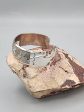 Load image into Gallery viewer, STERLING SILVER STORYTELLER CUFF BRACELET  - NAVAJO  - RANDALL ENDITO
