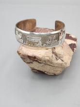 Load image into Gallery viewer, STERLING SILVER STORYTELLER CUFF BRACELET  - NAVAJO  - RANDALL ENDITO
