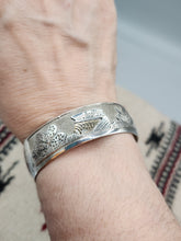 Load image into Gallery viewer, STERLING SILVER STORYTELLER CUFF BRACELET  - NAVAJO  - RANDALL ENDITO
