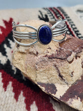 Load image into Gallery viewer, LAPIS CUFF BRACELET - NAVAJO  - PETE MORGAN
