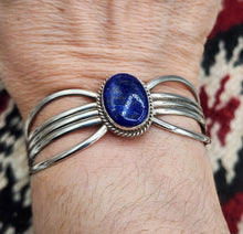 Load image into Gallery viewer, LAPIS CUFF BRACELET - NAVAJO  - PETE MORGAN
