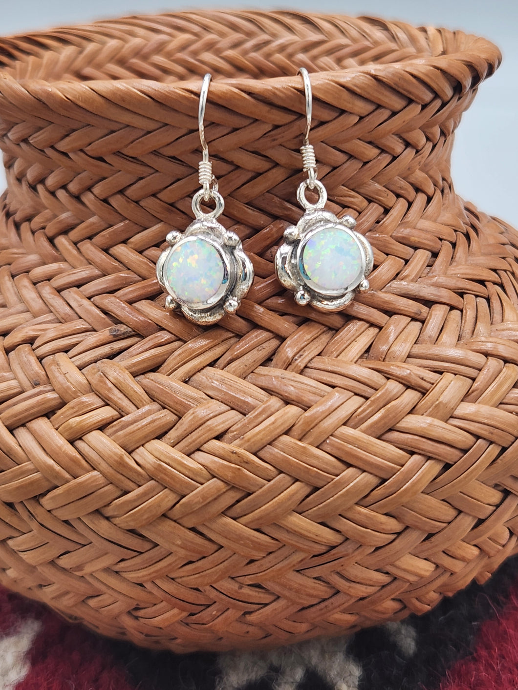 WHITE OPAL EARRINGS