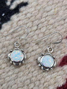 WHITE OPAL EARRINGS