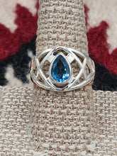 Load image into Gallery viewer, BLUE TOPAZ RING - SIZE 6 &amp; 9 - TEARDROP
