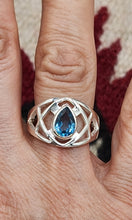 Load image into Gallery viewer, BLUE TOPAZ RING - SIZE 6 &amp; 9 - TEARDROP
