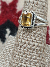 Load image into Gallery viewer, CITRINE RING - RECTANGLE  - SIZE 7
