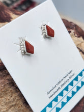 Load image into Gallery viewer, CORAL MINI POST STYLE EARRINGS  - ZUNI
