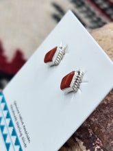 Load image into Gallery viewer, CORAL MINI POST STYLE EARRINGS  - ZUNI
