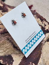 Load image into Gallery viewer, SPINY OYSTER SHELL TURTLE MINI POST STYLE EARRINGS
