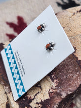 Load image into Gallery viewer, SPINY OYSTER SHELL TURTLE MINI POST STYLE EARRINGS
