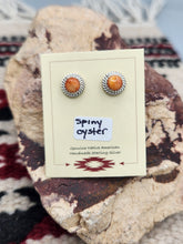 Load image into Gallery viewer, SPINY OYSTER SHELL MINI POST STYLE EARRINGS  - 9 MM - ROUND
