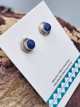 Load image into Gallery viewer, LAPIS MINI POST STYLE EARRINGS  - 6 MM - ROUND
