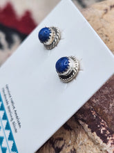 Load image into Gallery viewer, LAPIS MINI POST STYLE EARRINGS  - 6 MM - ROUND
