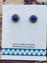 Load image into Gallery viewer, LAPIS MINI POST STYLE EARRINGS  - 6 MM - ROUND
