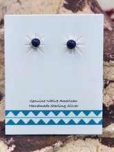 Load image into Gallery viewer, LAPIS MINI POST STYLE EARRINGS  - 4 MM - ROUND
