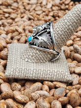Load image into Gallery viewer, TURQUOISE 2 STONE BEAR RING - SIZE 1O &amp; 12 - JEANETTE SAUNDERS
