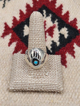 Load image into Gallery viewer, TURQUOISE BEAR PAW RING - SIZE 13 - JEANETTE SAUNDERS
