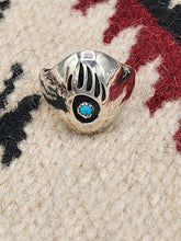 Load image into Gallery viewer, TURQUOISE BEAR PAW RING - SIZE 13 - JEANETTE SAUNDERS
