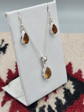 Load image into Gallery viewer, CITRINE TEARDROP NECKLACE SET
