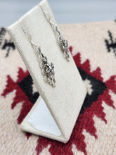 Load image into Gallery viewer, HONEYCOMB &amp; BEE EARRINGS - STERLING SILVER
