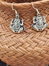 Load image into Gallery viewer, FROG EARRINGS - STERLING SILVER
