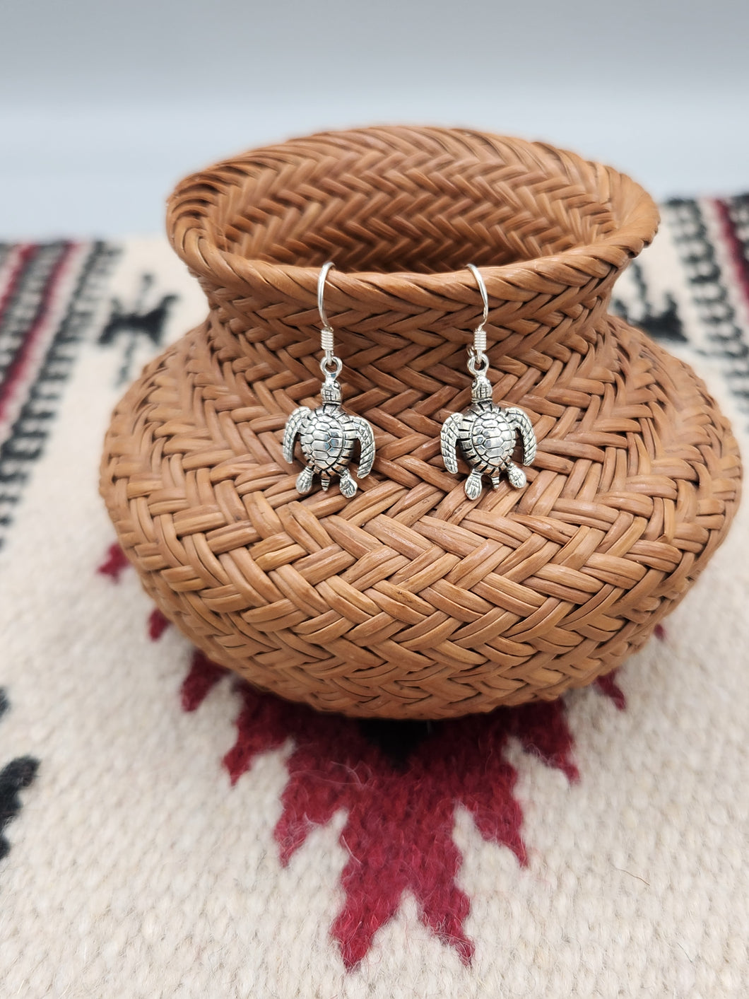 TURTLE EARRINGS - STERLING SILVER