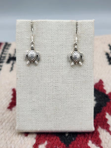 TURTLE EARRINGS - STERLING SILVER