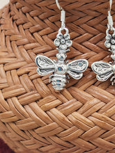 Load image into Gallery viewer, BEE EARRINGS - STERLING SILVER

