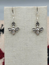 Load image into Gallery viewer, BEE EARRINGS - STERLING SILVER
