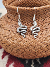 Load image into Gallery viewer, SNAKE EARRINGS - STERLING SILVER
