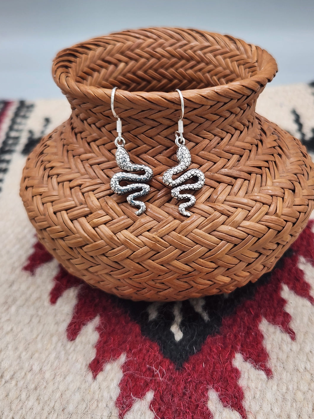 SNAKE EARRINGS - STERLING SILVER